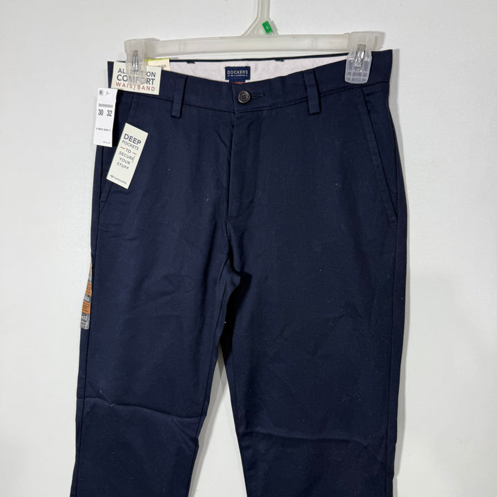 DOCKERS SLIM TAPERED FIT COTTON CHINO PANT BRAND NEW WITH STRETCH BLUE COLOUR