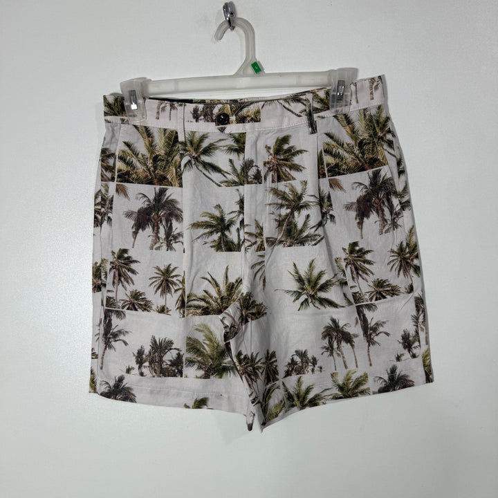 BANANA REPUBLIC PRINTED LINEN COTTON SHORT BRAND NEW