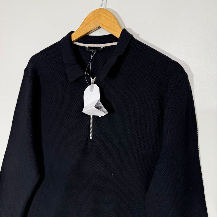 GEORGE HALF ZIP SWEATER BRAND NEW BLACK COLOUR