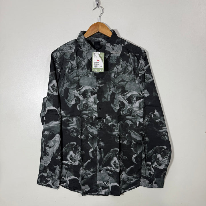 H&M CPRINTED CASUAL COTTON SHIRT BRAND NEW