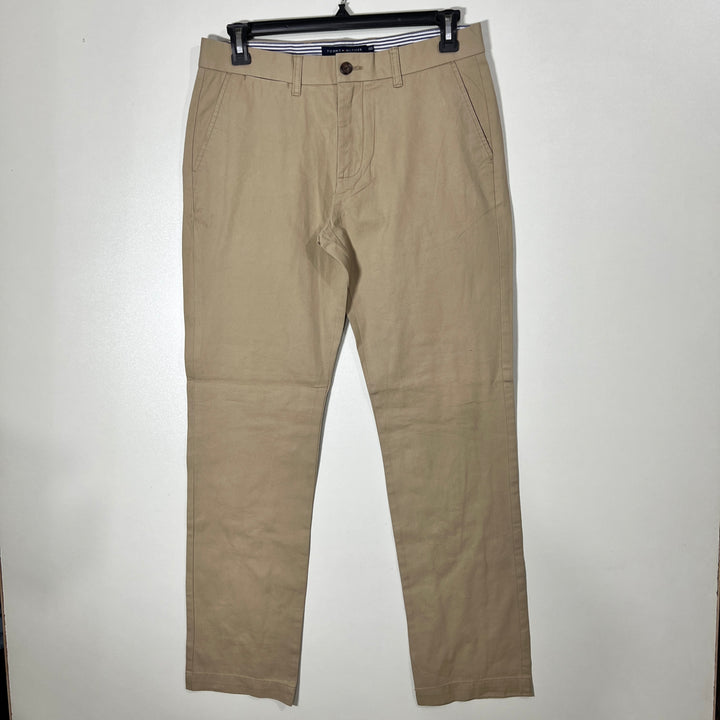 TOMMY HILFIGER TAILORED FIT COTTON CHINO PANT WITHOUT STRETCH