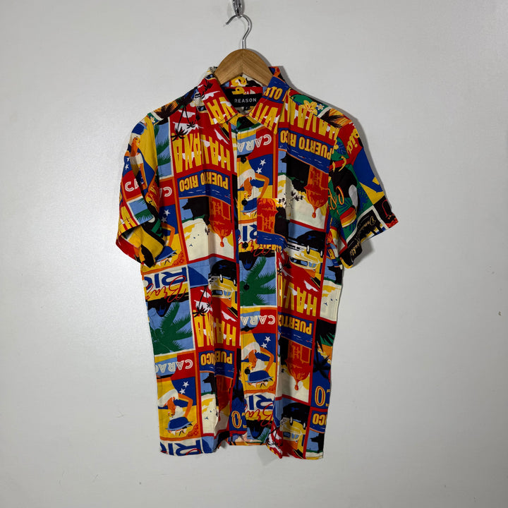 REASON HALF SLEEVES HAWAI SHIRT