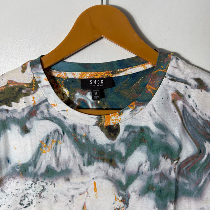 SMOG REGULAR FIT PRINTED COTTON TSHIRT
