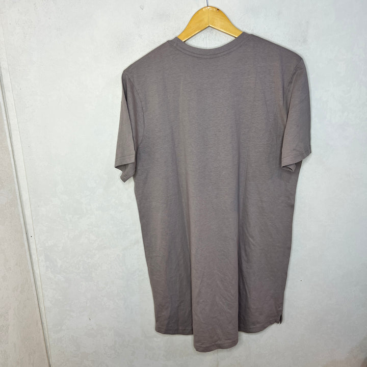 LONGLINE CURVED HEM COTTON TSHIRT BRAND NEW