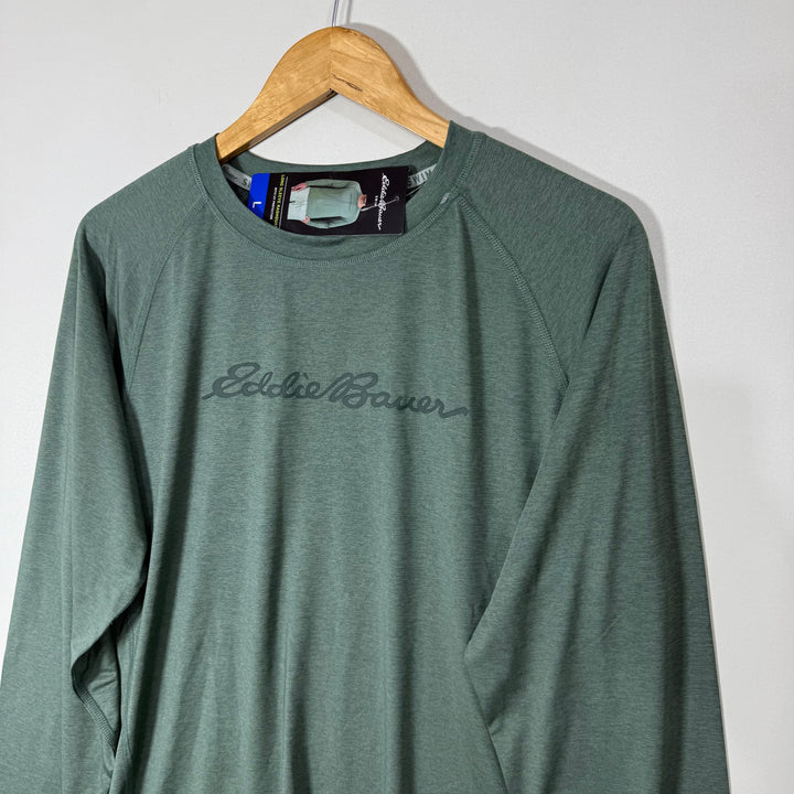 EDDIE BAUER LONG SLEEVES SPORT TSHIRT BRAND NEW GREEN COLOUR