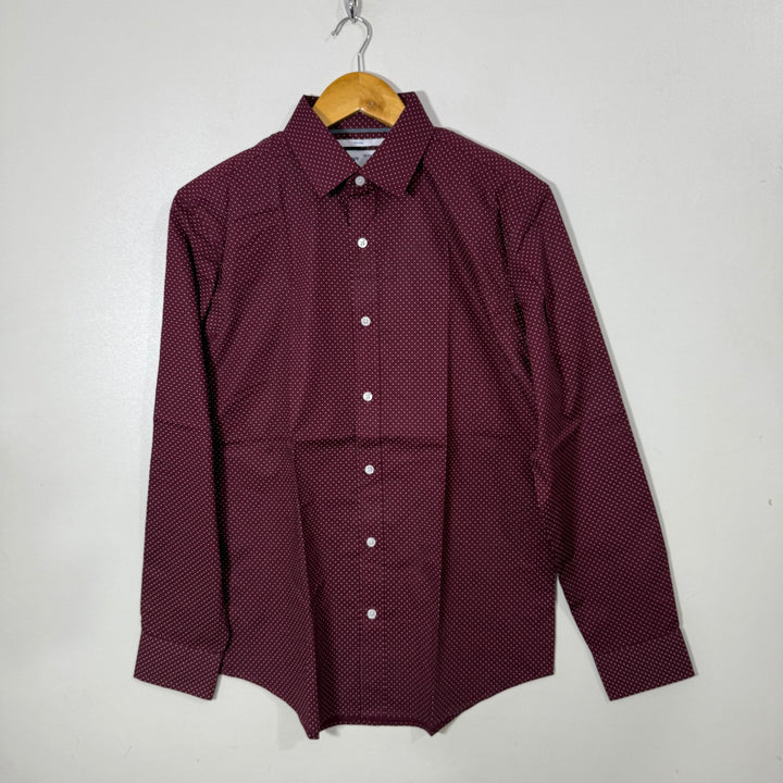OLD NAVY SLIM FIT NON IRON COTTON SHIRT WITH STRETCH