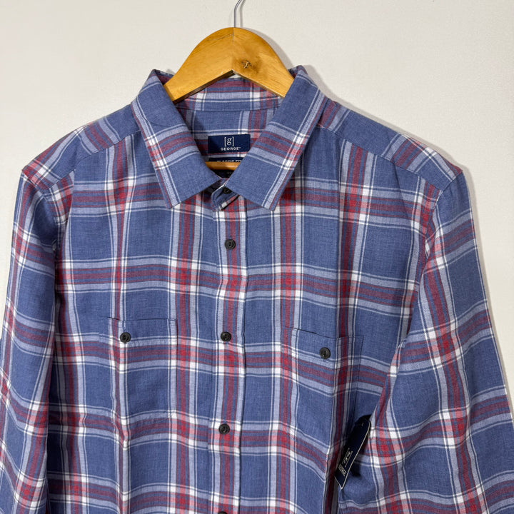 GEORGE DOUBLE POCKETS CASUAL COTTON SHIRT BRAND NEW