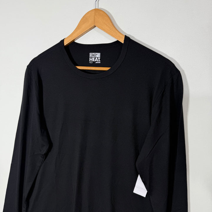 32HEAT LONG SLEEVES SPORT TSHIRT BRAND NEW BLACK COLOUR