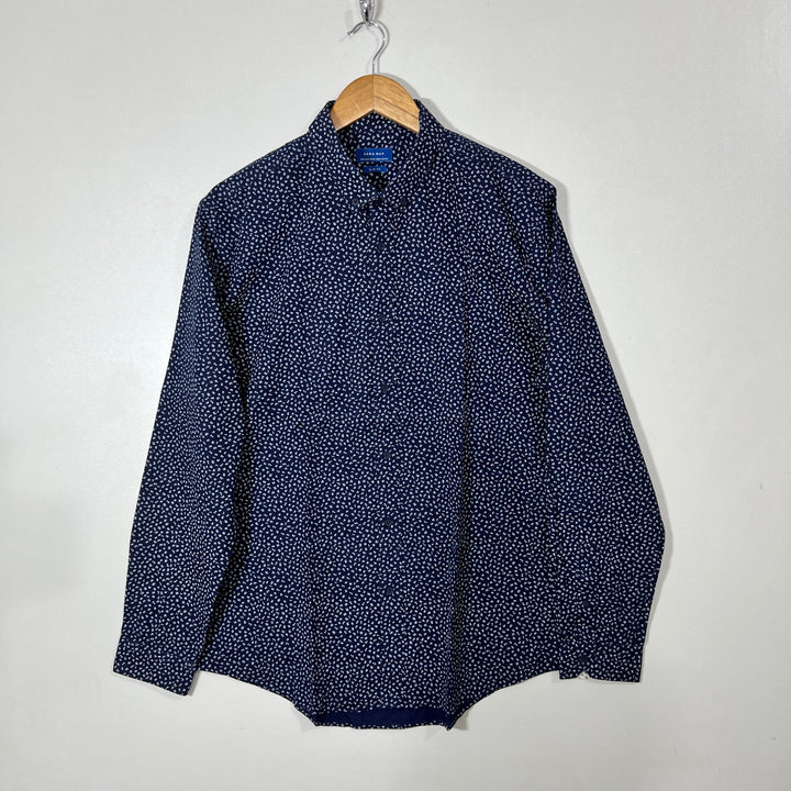 ZARA SLIM FIT BUTTON DOWN CASUAL COTTON SHIRT