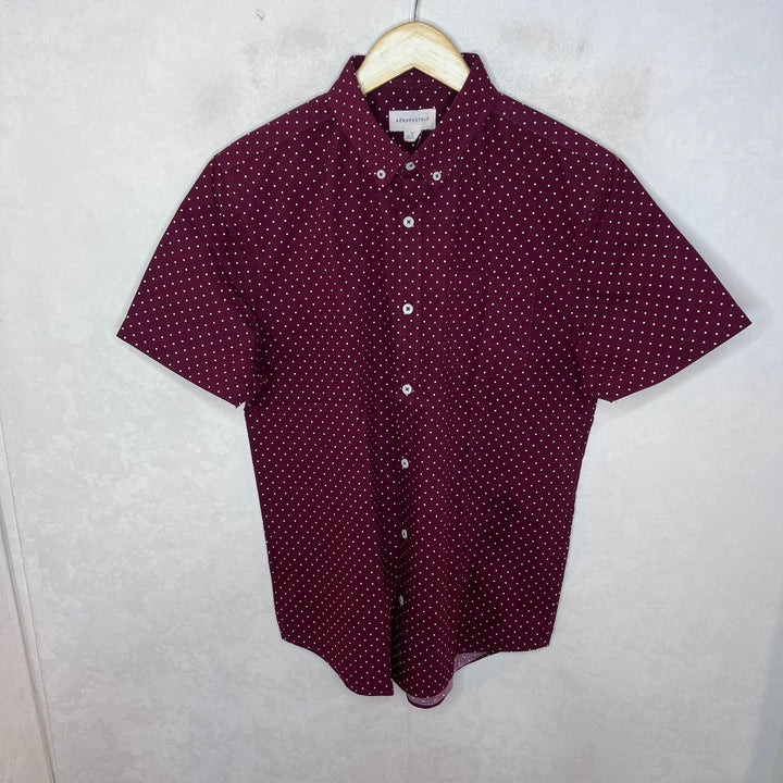 AEROPOSTALE BUTTON DOWN HALF SLEEVES COTTON SHIRT