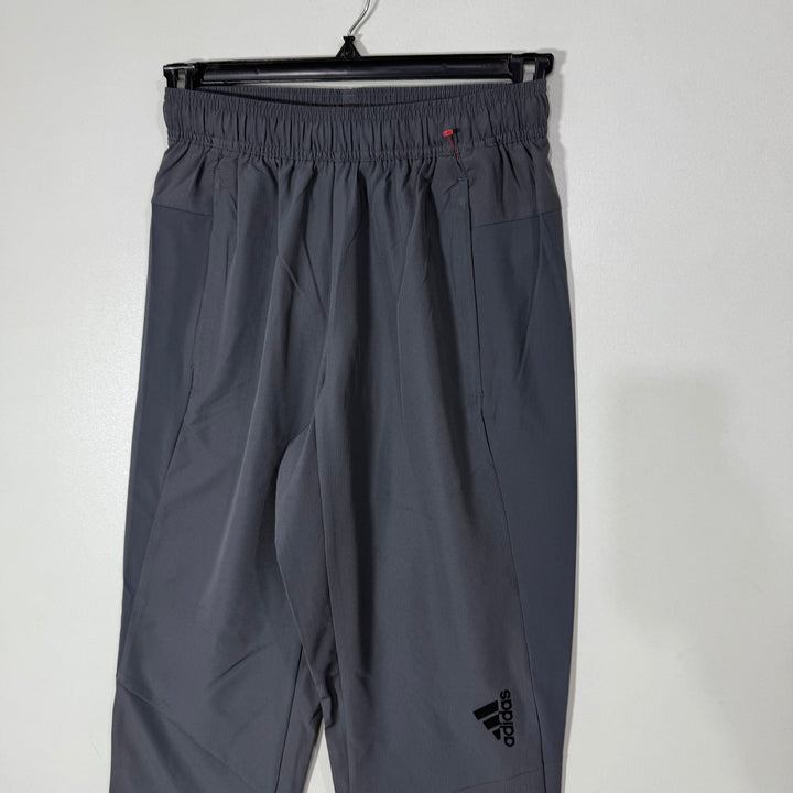 ADIDAS AEROREADY PARACHUTE TROUSER GREY COLOUR SIDE ZIP POCKETS
