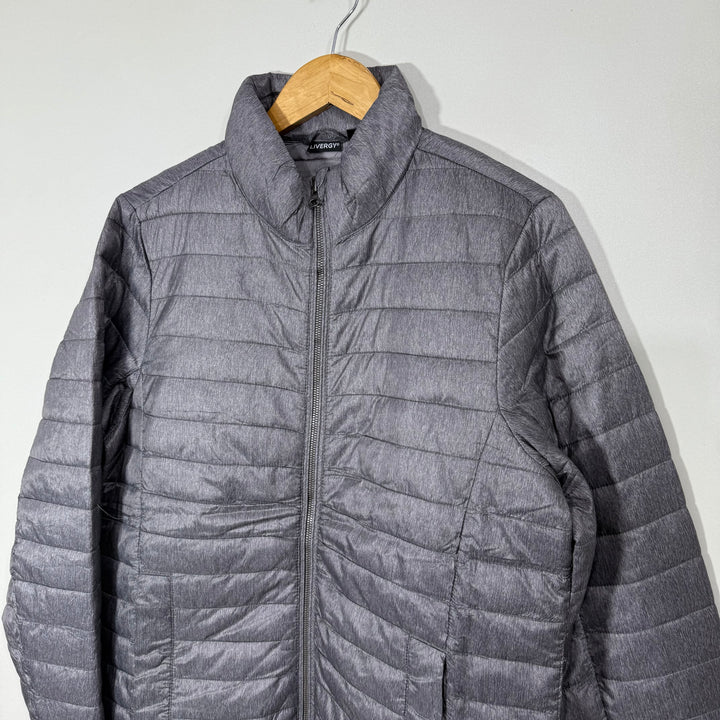 LIVERGY PUFFER JACKET GREY COLOUR