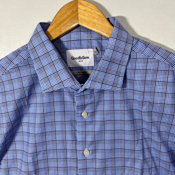 GOOD FELLOW &CO SLIM FIT CHECKERED SHIRT