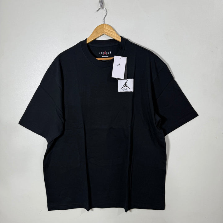JORDAN OVERSIZED DROOPED SHOULDER COTTON TSHIRT BRAND NEW BLACK COLOUR