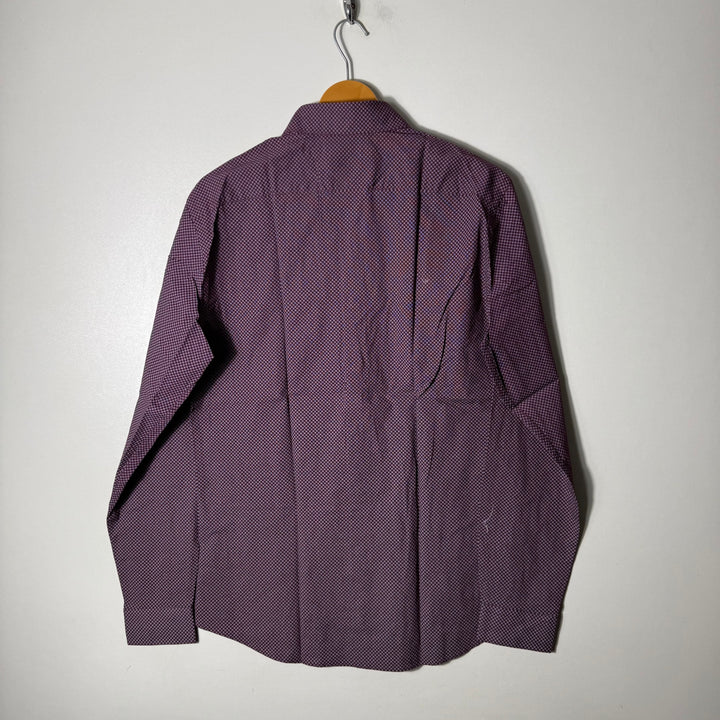 APT.9 SLIM FIT PRINTED SEMI FORMAL SHIRT