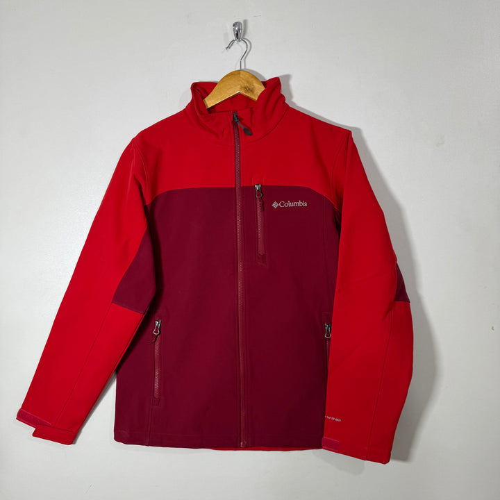 COLUMBIA SOFT SHELL WINDBREAKER JACKET INNER FLEECE