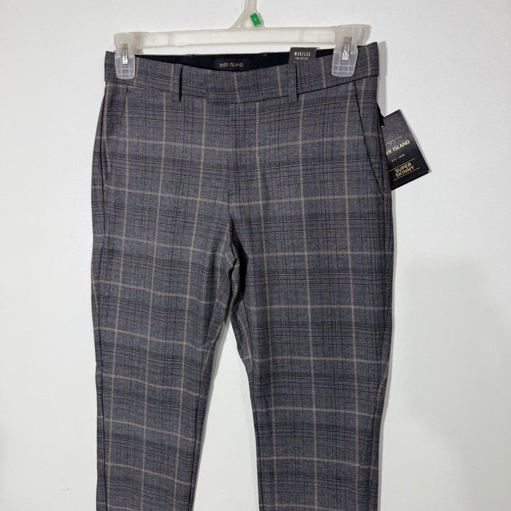 RIVER ISLAND SUPER SKINNY FIT CHECKERED DRESS PANT BRAND NEW WITH STRETCH