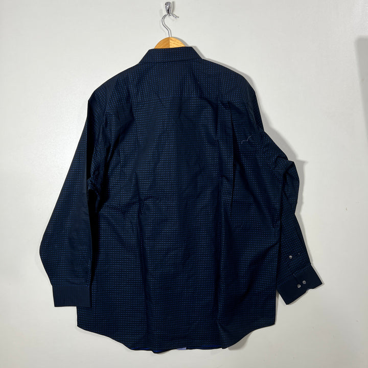 PAUL FREDRICKNON IRON TWO PLY COTTON CLASSIC FIT COTTON SHIRT