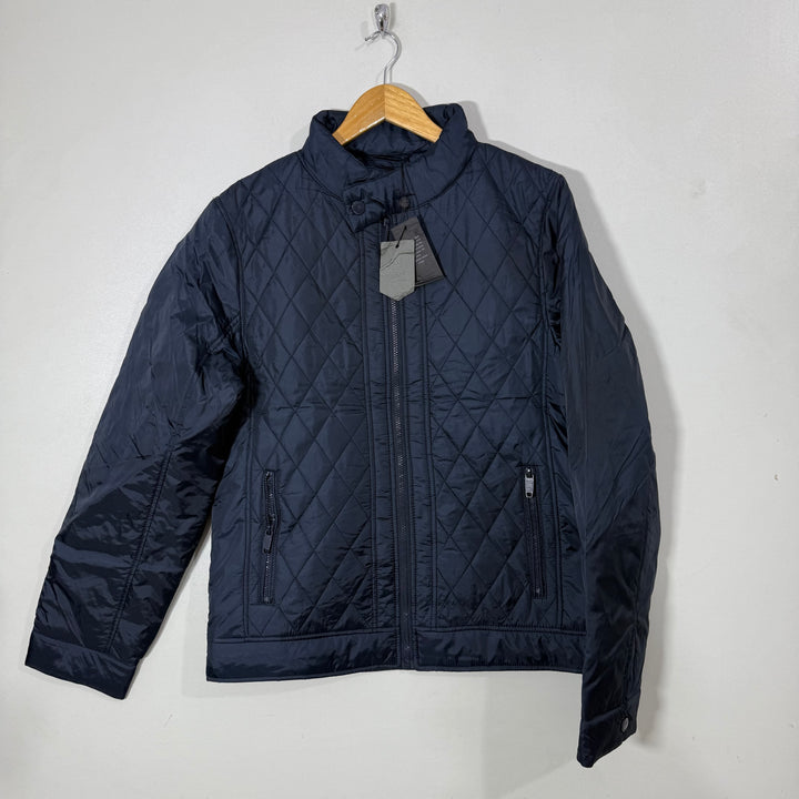 S & J PREMIUM APPAREL QUILTED PUFFER JACKET BRAND NEW BLUE COLOUR
