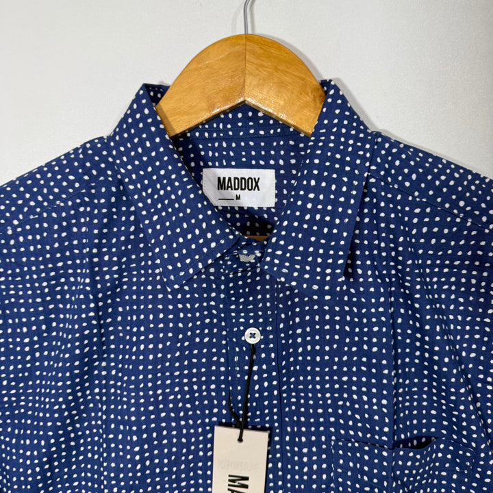 MADDOX HALF SLEEVES COTTON SHIRT BRAND NEW BLUE COLOUR