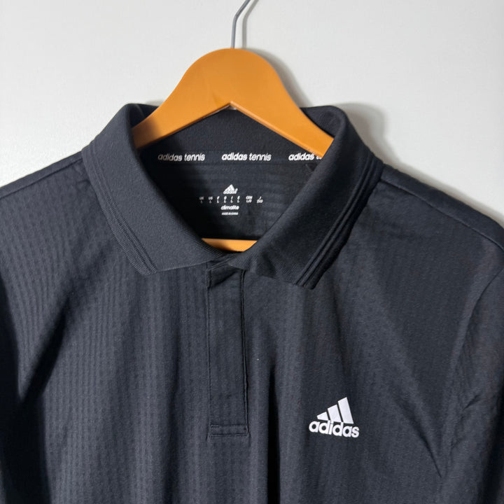 ADIDAS TENNIS SPORT POLO TSHIRT BLACK COLOUR
