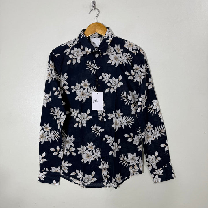 YD PRINTED CHAMBRAY COTTON SHIRT BRAND NEW