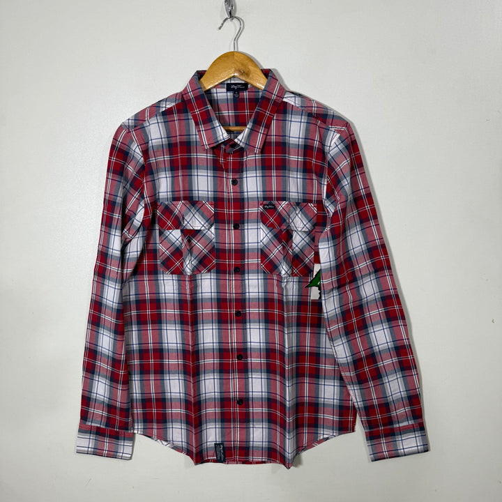 LRG COMMUNITY DOUBLE POCKETS CASUAL COTTON SHIRT BRAND NEW
