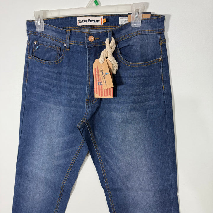 TAILOR VINTAGE RELAXED STRAIGHT FIT DENIM PANT BRAND NEW WITH STRETCH