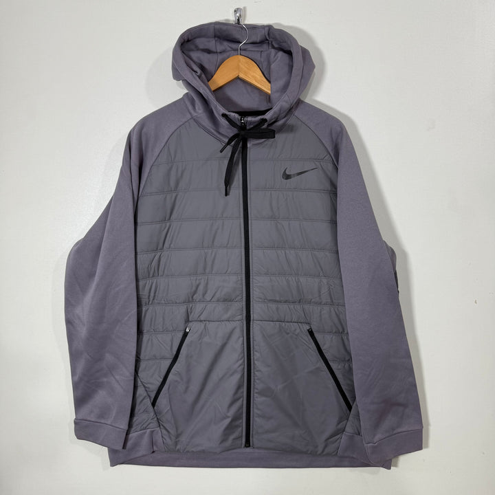 NIKE PUFFER JACKET WITH HOOD GREY COLOUR
