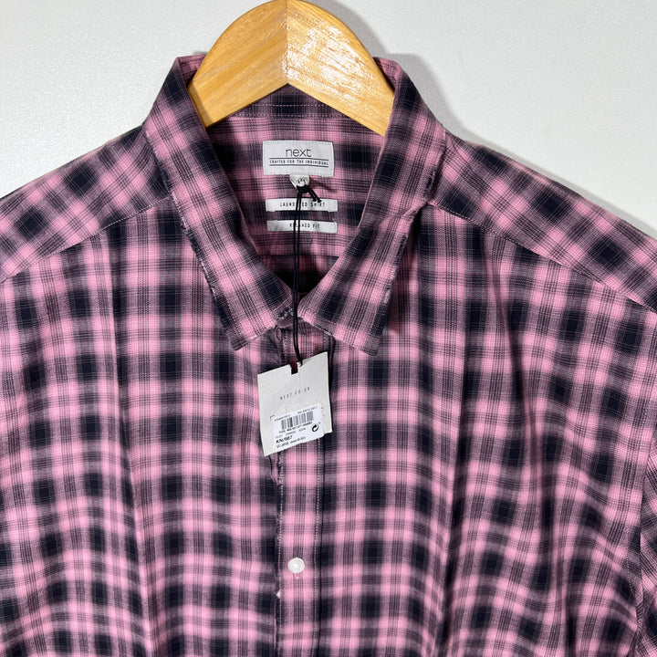 NEXT BUTTON DOWN RELAXED FIT HALF SLEEVES SHIRT BRAND NEW