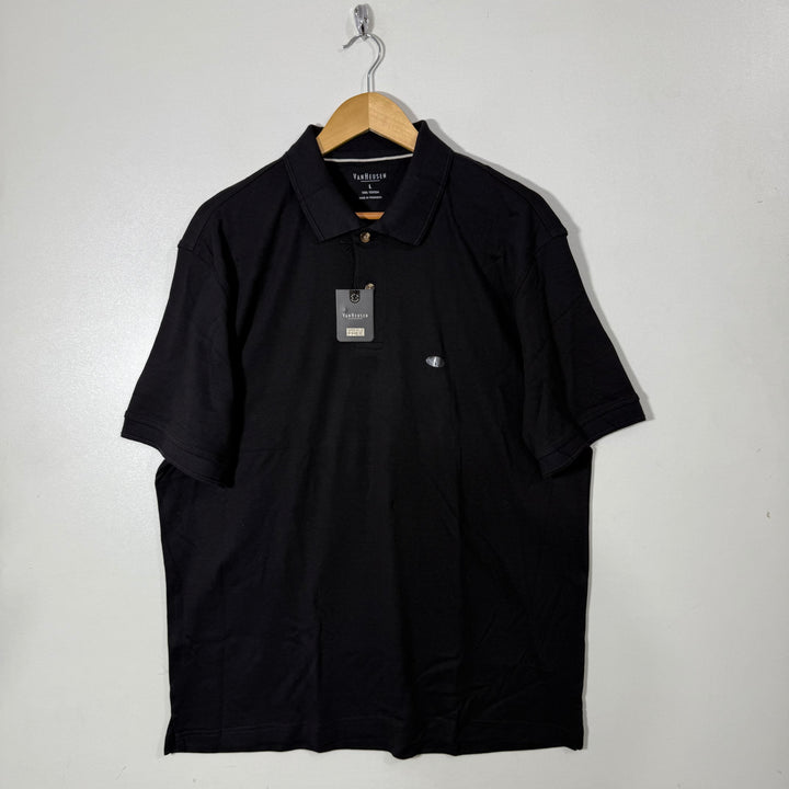 VAN HEUSEN COTTON POLO TSHIRT BRAND NEW BLACK COLOUR