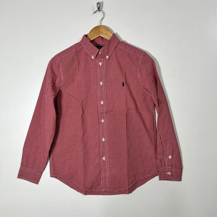 RALPH LAUREN POLO BUTTON DOWN CHECKERED SHIRT