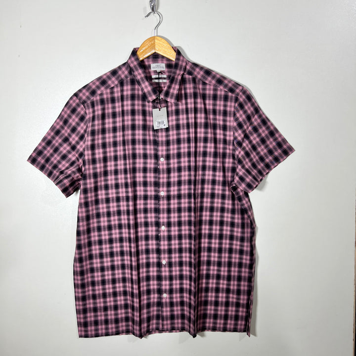 NEXT BUTTON DOWN RELAXED FIT HALF SLEEVES SHIRT BRAND NEW