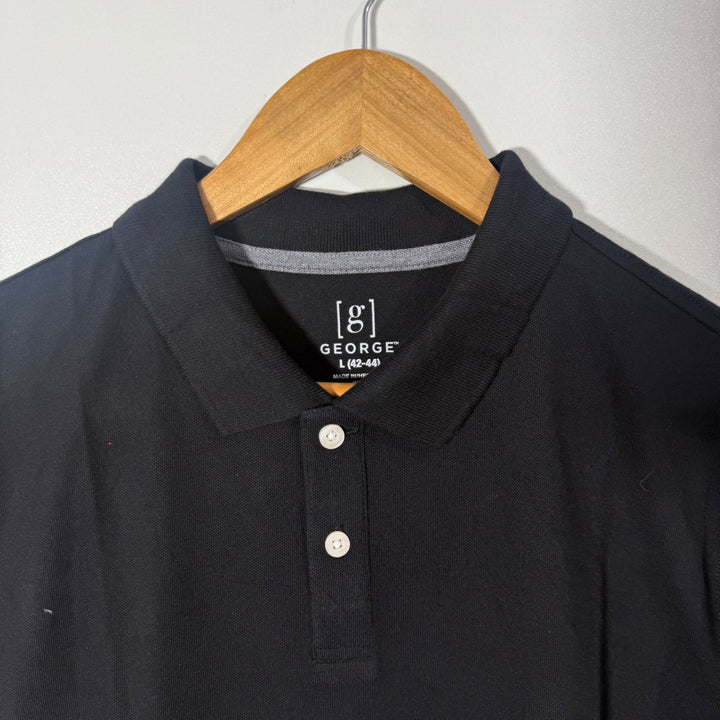 GEORGE COTTON POLO TSHIRT BRAND NEW BLACK COLOUR
