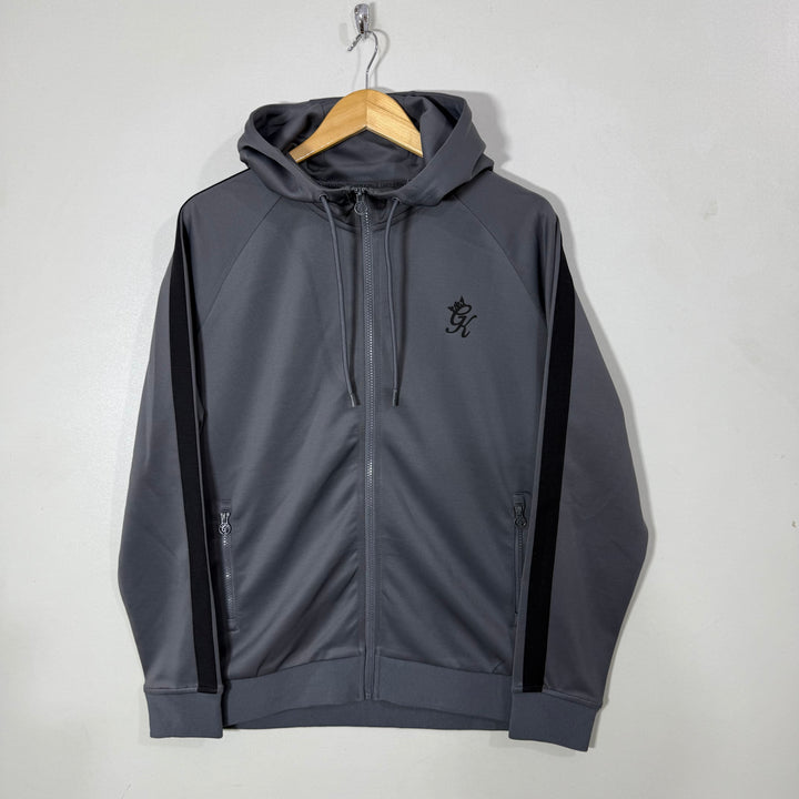 GYM KING SPORT JACKET WITH HOOD GREY COLOUR