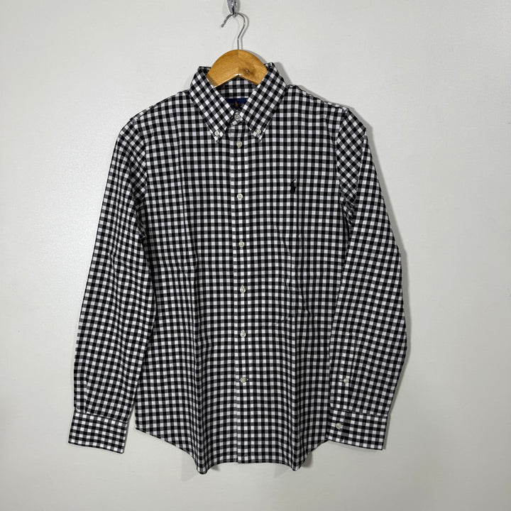 RALPH LAUREN POLO WOMEN BUTTON DOWN CHECKERED SHIRT