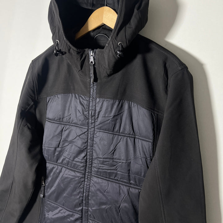 GUESS SOFT SHELL JACKET WITH HOOD INNER FLEECE