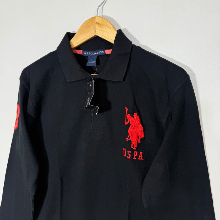 US POLO ASSN LONG SLEEVES COTTON POLO TSHIRT BRAND NEW