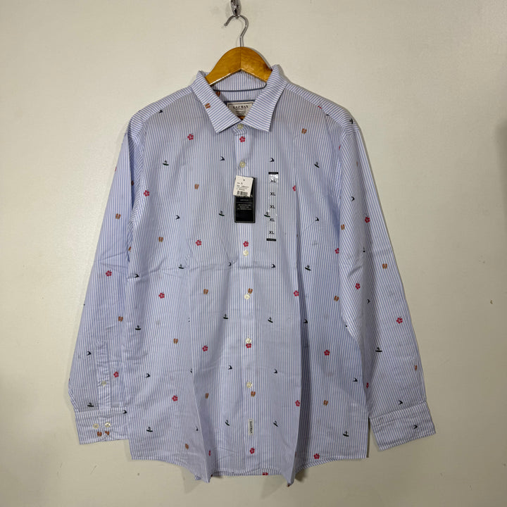 GAZMAN PRINTED COTTON SHIRT BRAND NEW