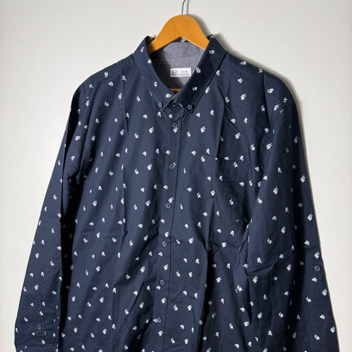 C&A SLIM FIT BUTTON DOWN CASUAL COTTON SHIRT