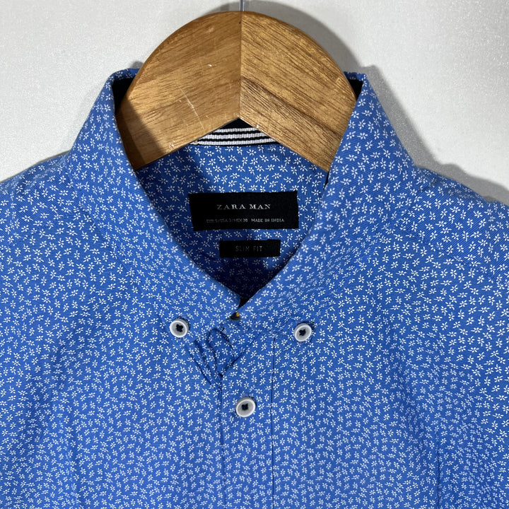 ZARA MAN SLIM FIT CASUAL COTTON SHIRT