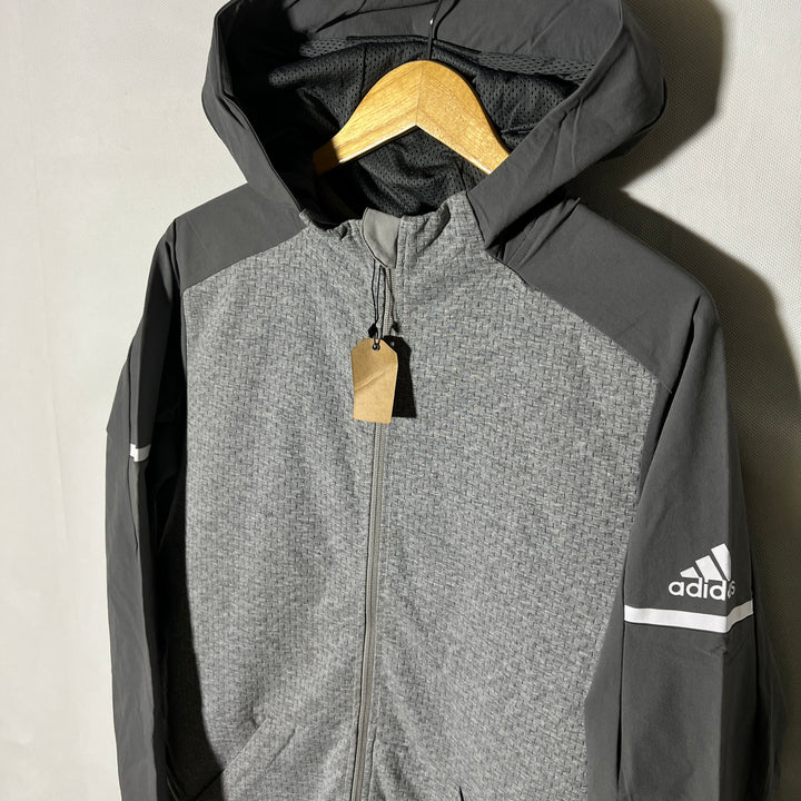 ADIDAS SWEAT JACKET WITH HOOD