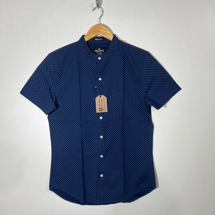 HOLLISTER BEN COLLAR HALF SLEEVES SHIRT