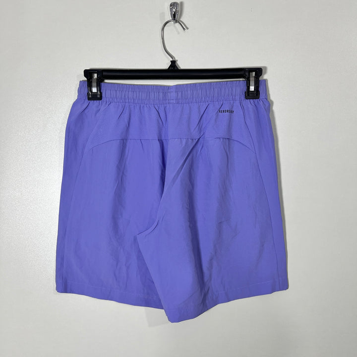 ADIDAS AEROREADY ULTRA LIGHT WEIGHT PARACHUTE RUNNING SHORT WITH SIDE ZIP POCKETS