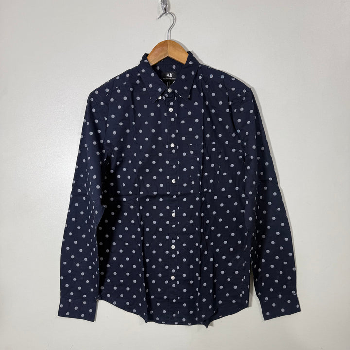 H&M BUTTON DOWN SLIM FIT LAWN COTTON CASUAL SHIRT