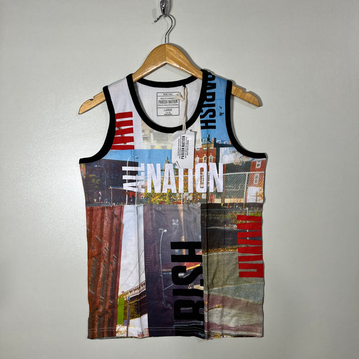 PARISH NATION COTTON SLEEVES LESS BRAND NEW