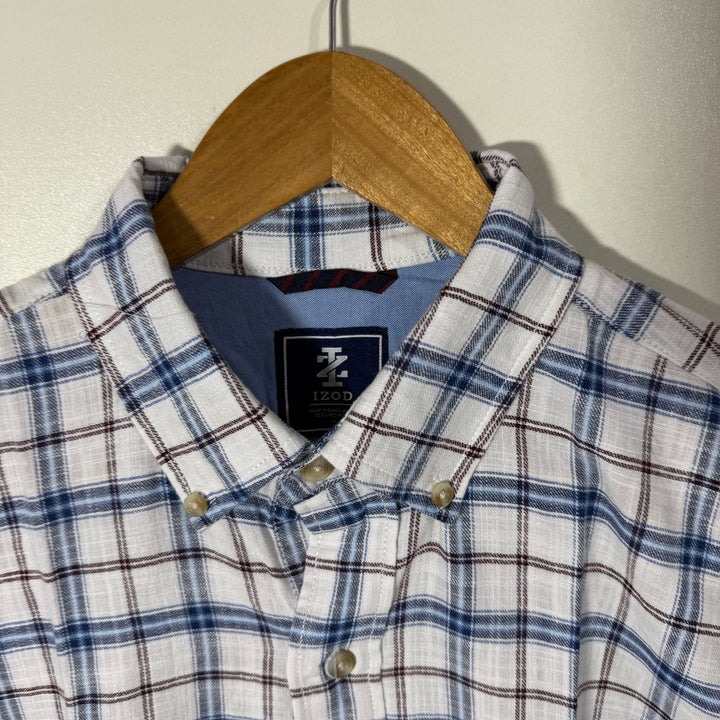 IZOD COTTON CHECKERED SHIRT BRAND NEW