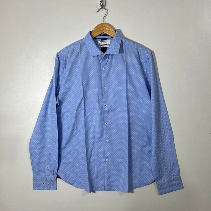DENIM & FLOWER SLIM FIT CASUAL COTTON SHIRT