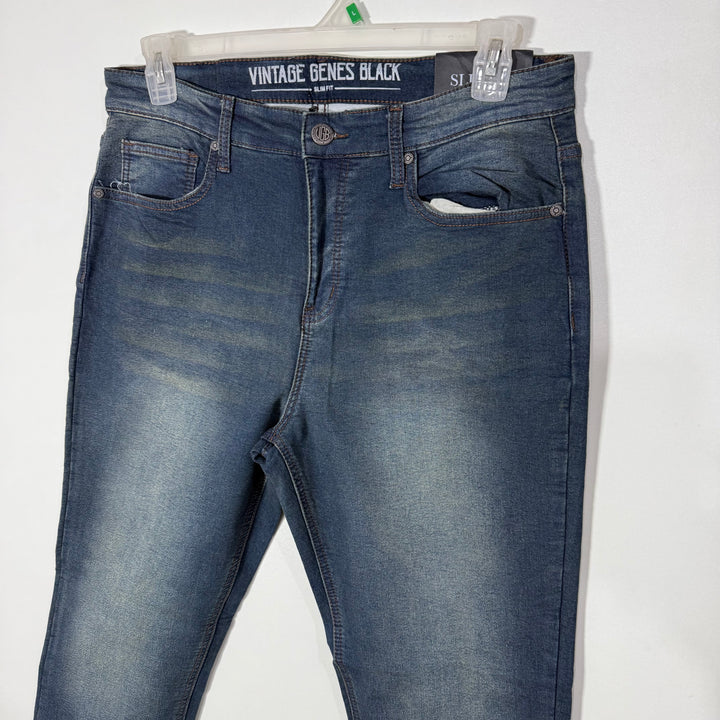 VINTAGE GENES BLACK SLIM FIT DENIM PANT BRAND NEW WITH STRETCH