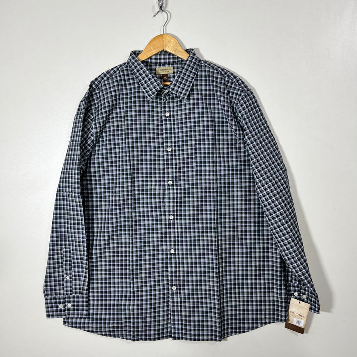 SONOMA CHECKERED COTTON SHIRT BRAND NEW